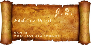 Juhász Uriel névjegykártya